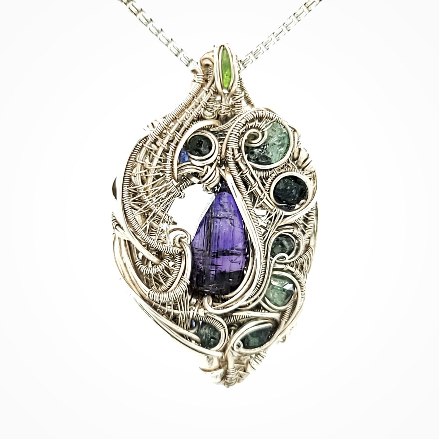 Double Sided Wire Wrap Pendant