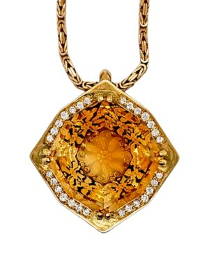 Citrine Pendant, Estate Sale