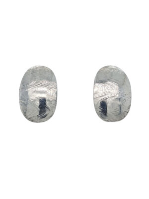 Guilloche Oval Earrings