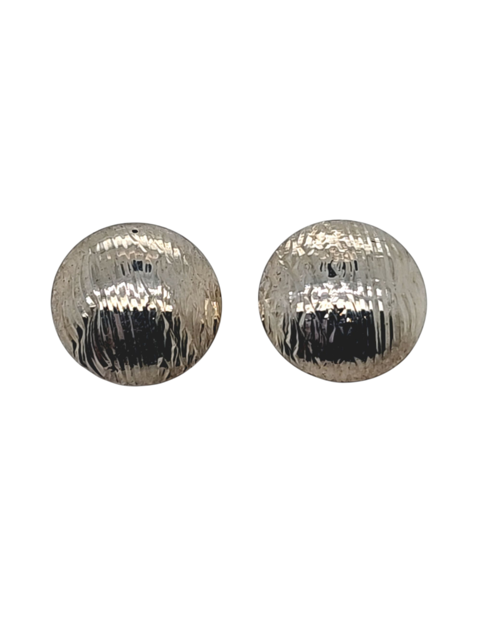 Guilloche Round Earrings