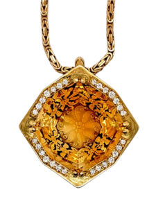 Citrine Pendant, Estate Sale