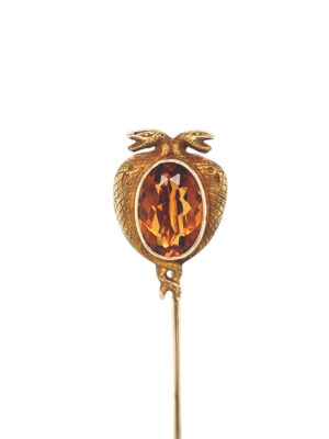 Citrine Stickpin, Estate Sale