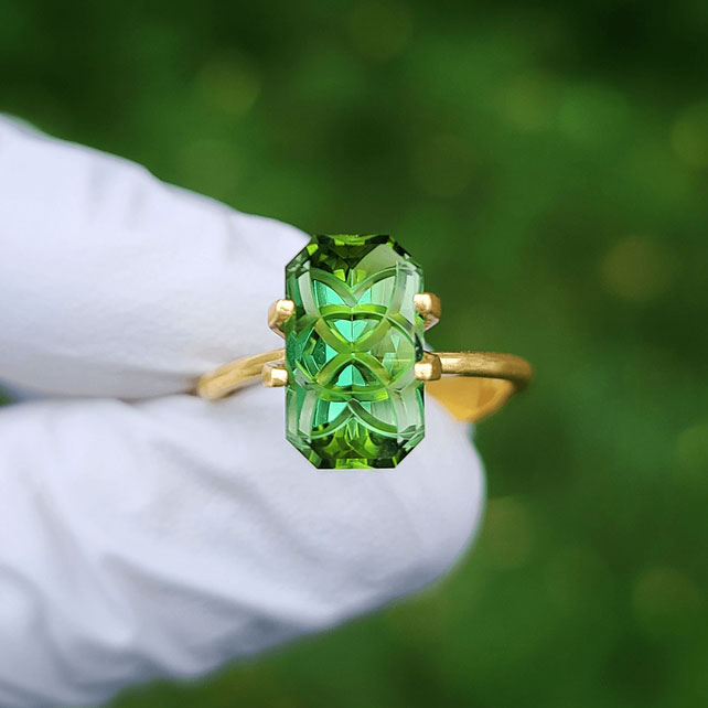 Custom Cut 03.75ct Havey Mine, ME Tourmaline by Steven Tyler The Designer