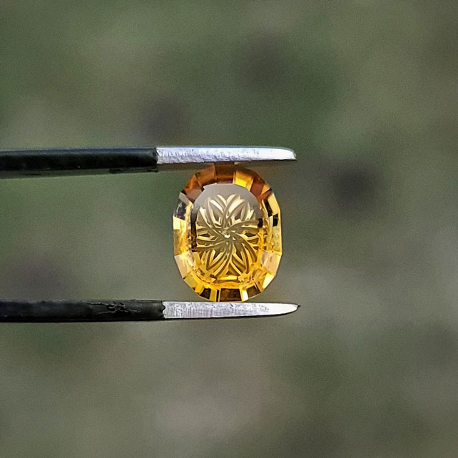Custom Cut Oval Citrine by Steven Tyler The Designer