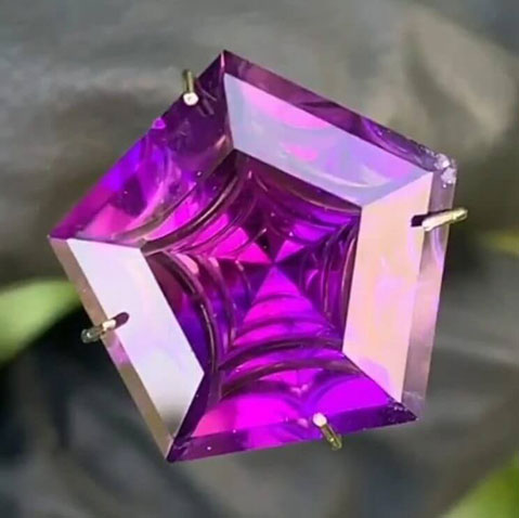 Custom Fantasy Cut Amethyst by Steven Tyler The Designer