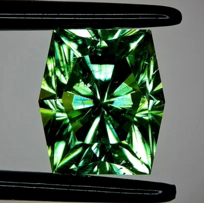 Faceted Green Maine Tourmaline