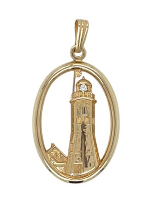 Scituate MA Lighthouse Pendant, Estate Sale