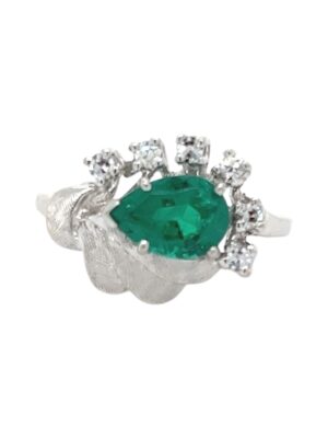 Lab Emerald Ring, Estate Sale