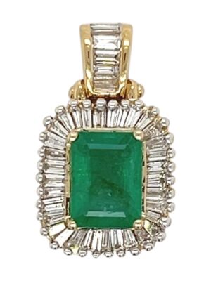 Emerald Pendant, Estate Sale