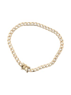 14k Yellow Gold Cuban Bracelet, Estate Sale