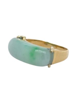 Jade Saddle Ring, Estate Sale