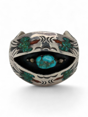 Navajo Inlay Cuff, Estate Sale