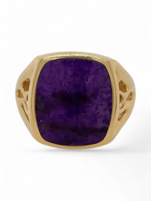 Sugilite Signet Ring, Estate Sale