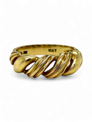 18kt Ribbon Ring, Estate Sale