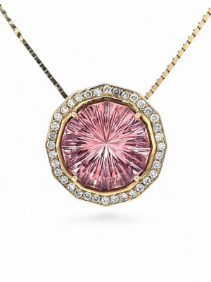 Synthetic Pink Sapphire Pendant