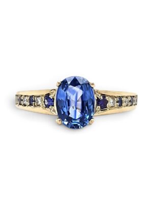 Blue & Purple Sapphire Ring