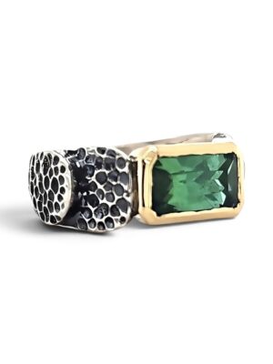 Maine Tourmaline Mixed Metal Ring